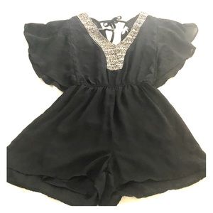 Charlotte Russe Black Romper